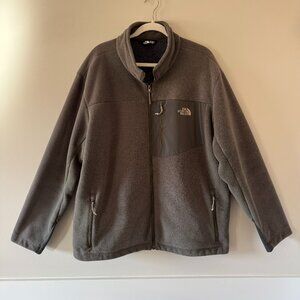 The North Face Chimborazo Rosin Green Fleece Full Zip Jacket Mens XXL Zip Pocket